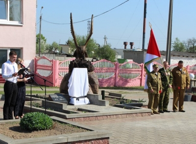 Открытие памятника,посвящённого памяти участников войны в Афганистане