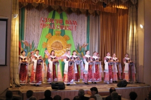Торжественное собрание по подведению итогов социально-экономического развития Краснопольского района за 2014 год