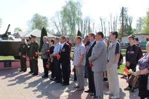 Открытие памятника,посвящённого памяти участников войны в Афганистане