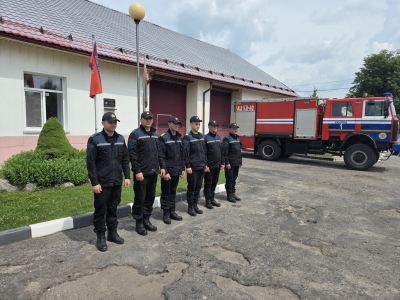 Краснопольские спасатели присоединились к Всебелорусской минуте молчания