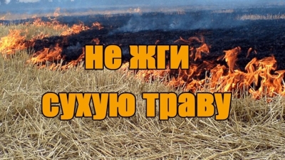 Не жгу сухую траву
