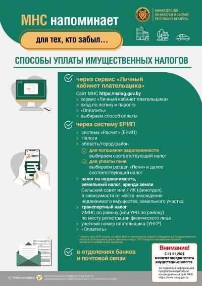 МНС напоминает