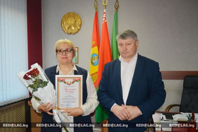 Награждение в Краснопольском райисполкоме