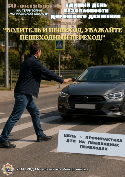 «Водитель и пешеход, уважайте пешеходный переход!»