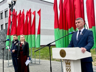 В Краснополье торжественно отметили День государственных символов Беларуси